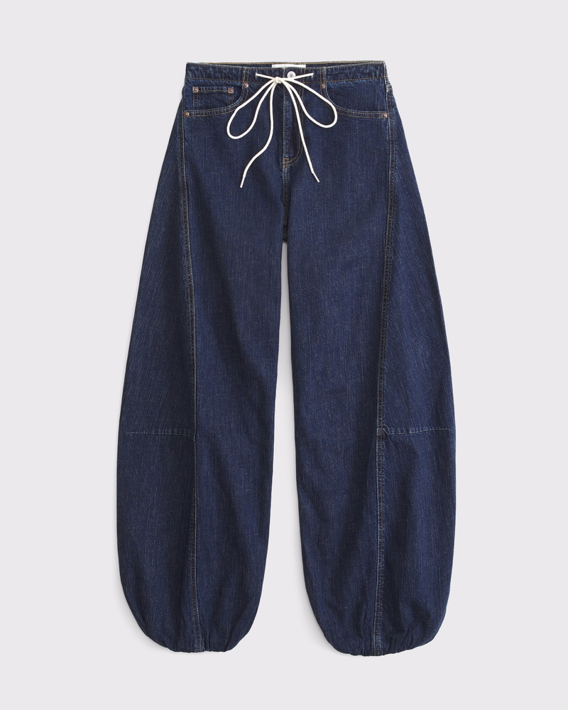 【新品】LEINWANDE High-rise Balloon Trousers Women's Linen-Blend High Rise Balloon Jean | Women's Clearance