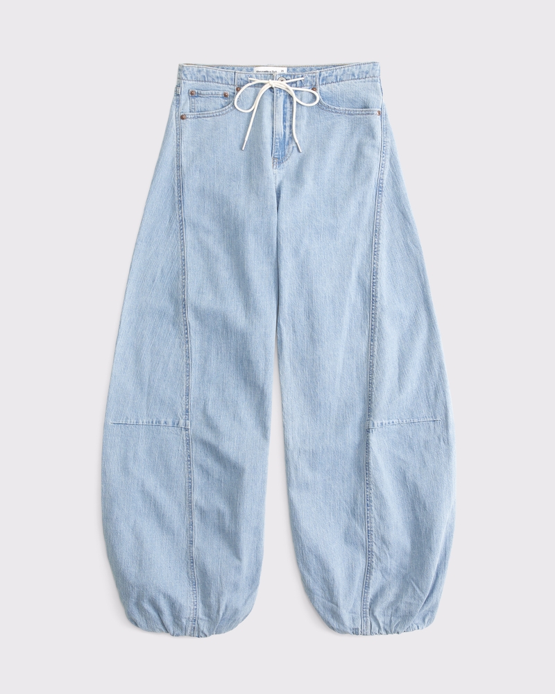 【新品】LEINWANDE High-rise Balloon Trousers Women's Linen-Blend High Rise Balloon Jean | Women's Clearance