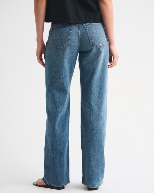 Linen-Blend Low Rise Ultra Loose Jean