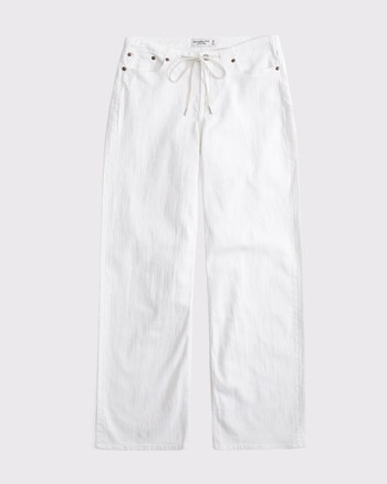 Curve Love Linen-Blend Low Rise Ultra Loose Jean from Abercrombie & Fitch - $59.99