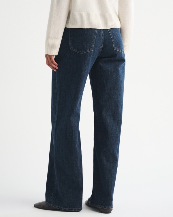Curve Love Linen-Blend High Rise Wide Leg Jean