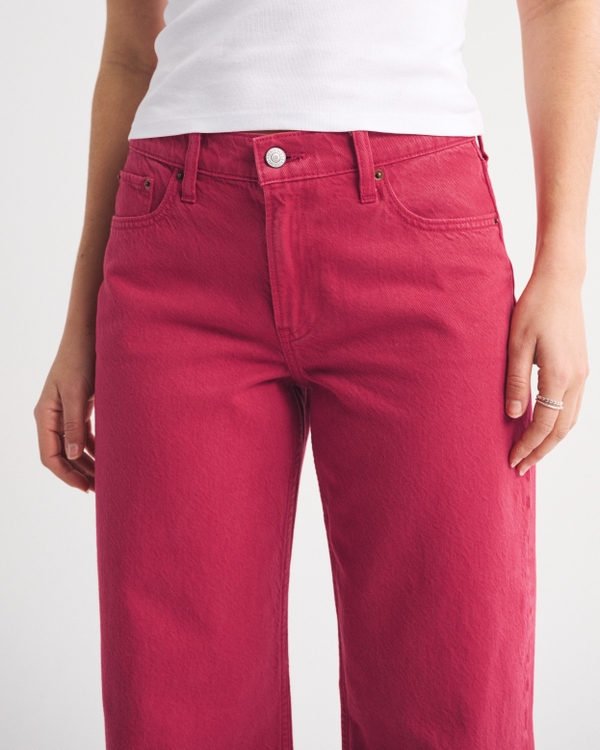 Low Rise Ultra Loose Red Jean