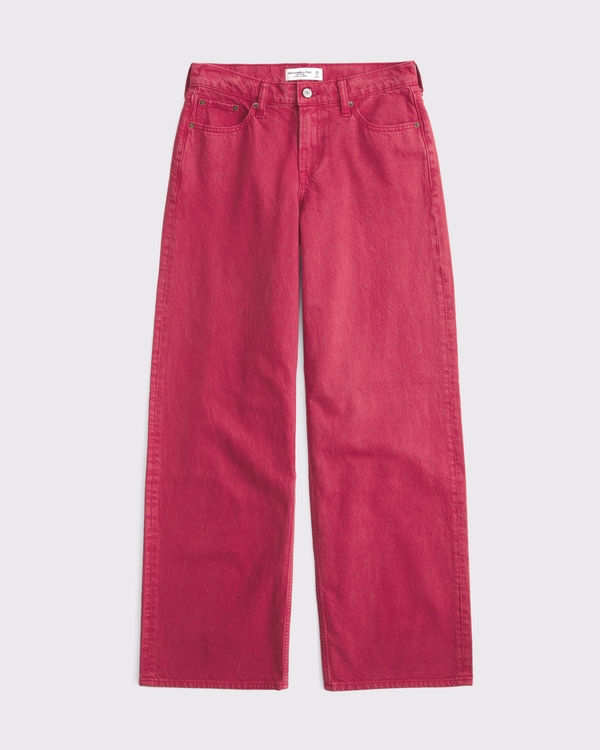 Low Rise Ultra Loose Red Jean