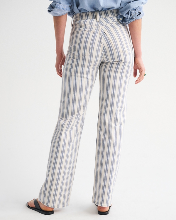 High Rise 90s Relaxed Striped Jean