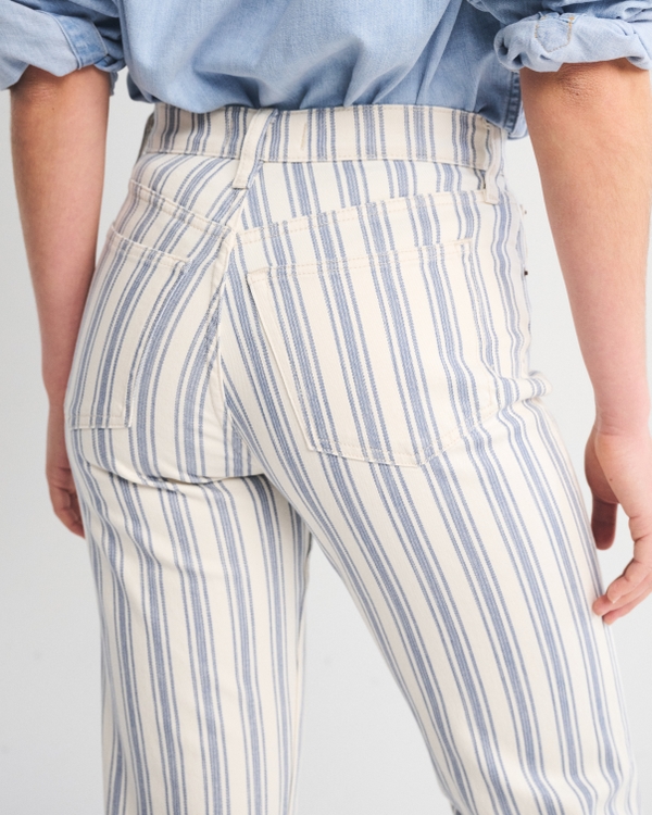 High Rise 90s Relaxed Striped Jean