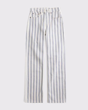 High Rise 90s Relaxed Striped Jean
