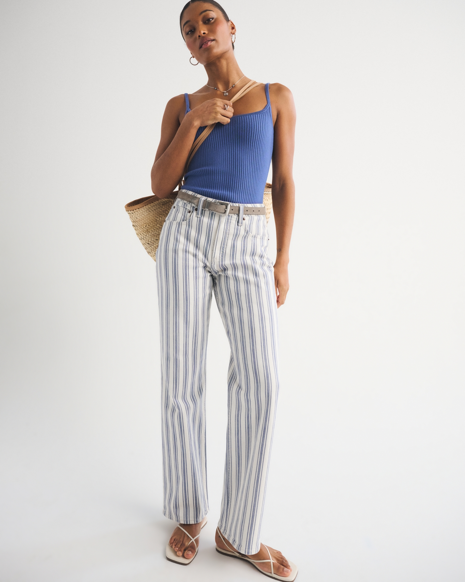 Curve Love High Rise 90s Relaxed Floral Print Jean