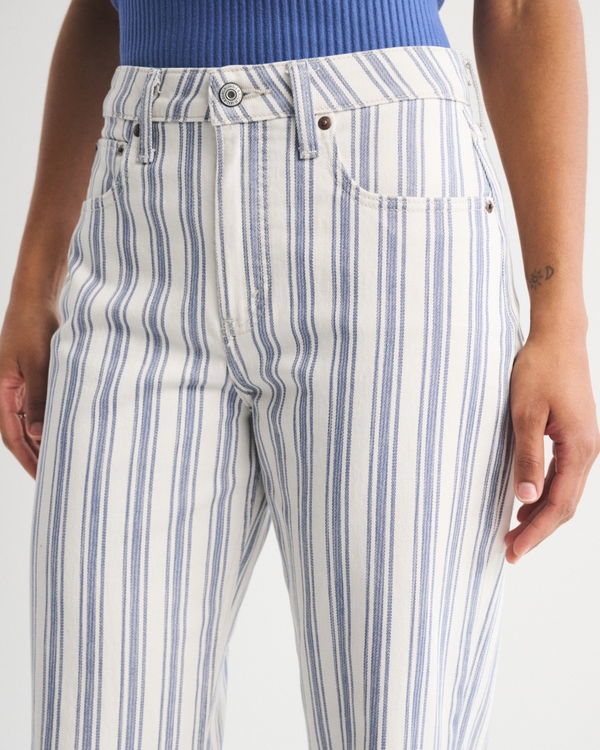 Curve Love High Rise 90s Relaxed Striped Jean