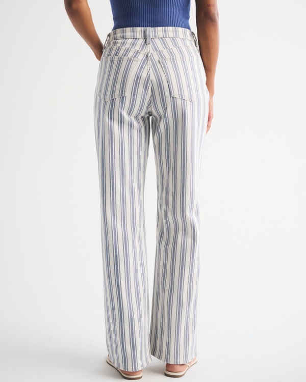 Curve Love High Rise 90s Relaxed Striped Jean