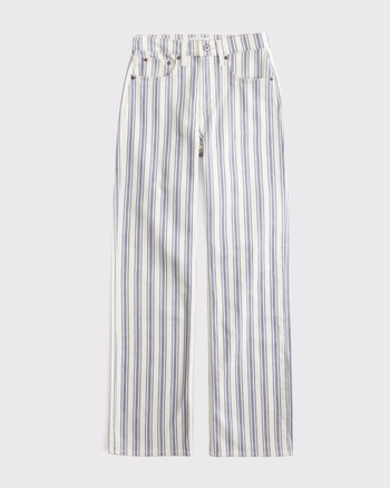 Curve Love High Rise 90s Relaxed Striped Jean