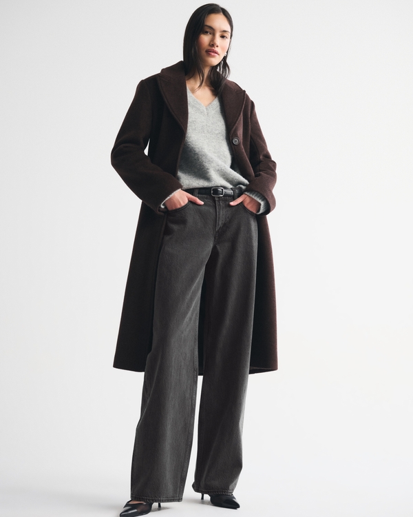 Low Rise Ultra Loose Jean, Black view 1