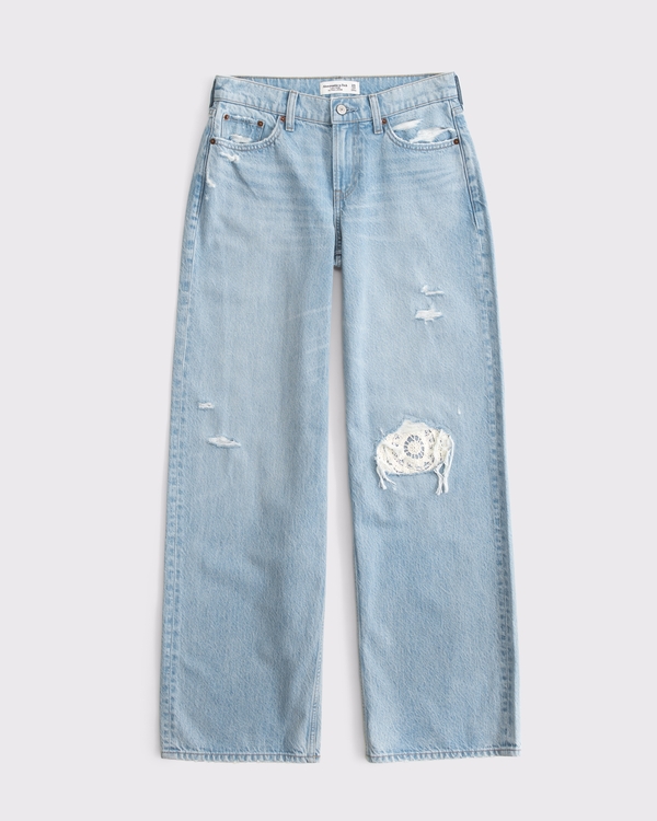 LOOSE PATTERN CURVE パンツ FIT Bottoms Women's | Jean Loose Rise High Love Curve Women's DENIM パンツ