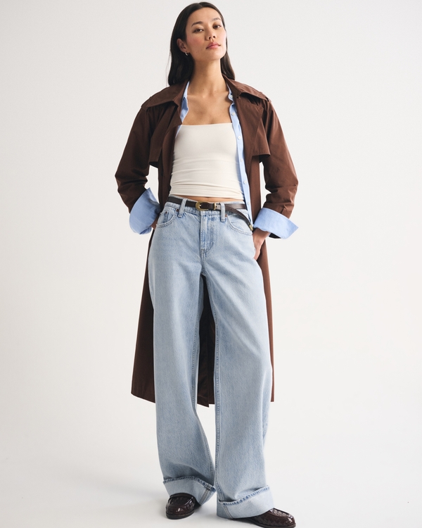 Low Rise Ultra Loose Jean, Light Cuff view 1
