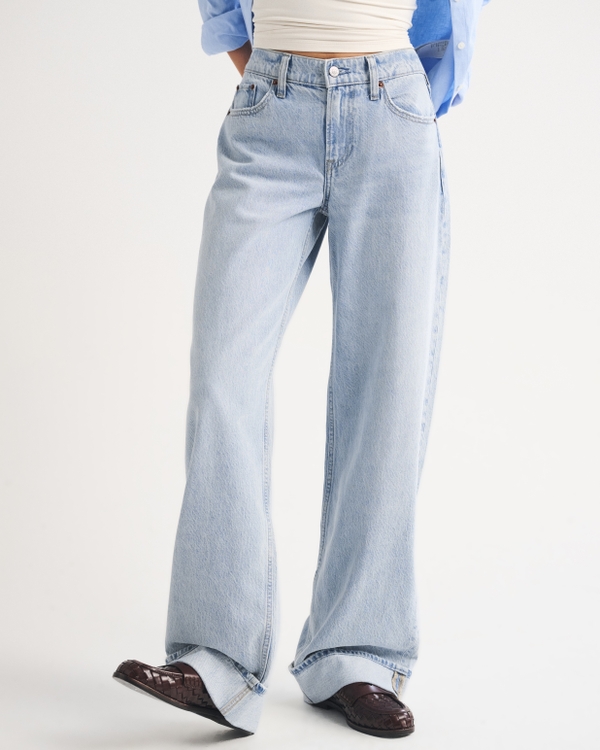 Low Rise Ultra Loose Jean, Light Cuff view 2