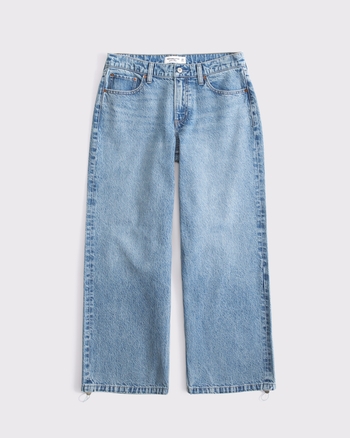 Curve Love Low Rise Ultra Loose Bungee Hem Jean from Abercrombie & Fitch - $59.99