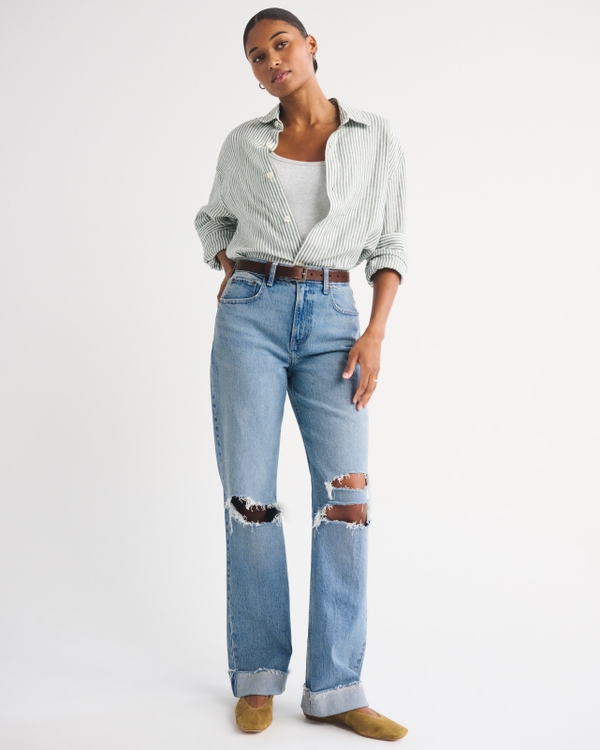 Abercrombie Curve Love High Rise 90s Relaxed Jean