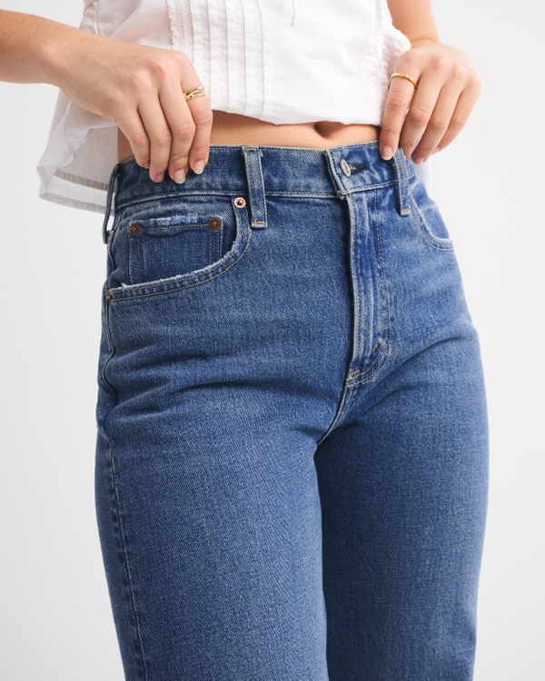 High Rise 90s Relaxed Horseshoe Embroidered Jean