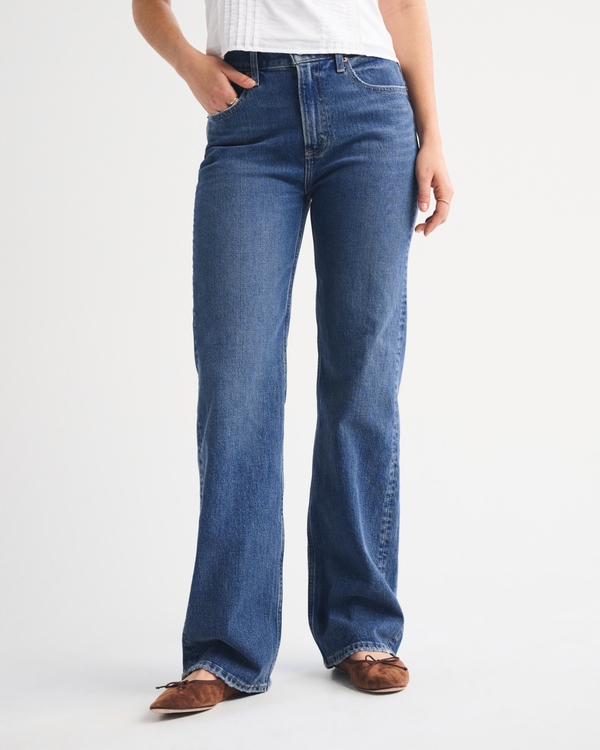 High Rise 90s Relaxed Horseshoe Embroidered Jean