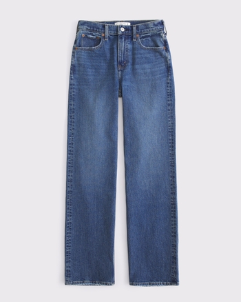 High Rise 90s Relaxed Horseshoe Embroidered Jean