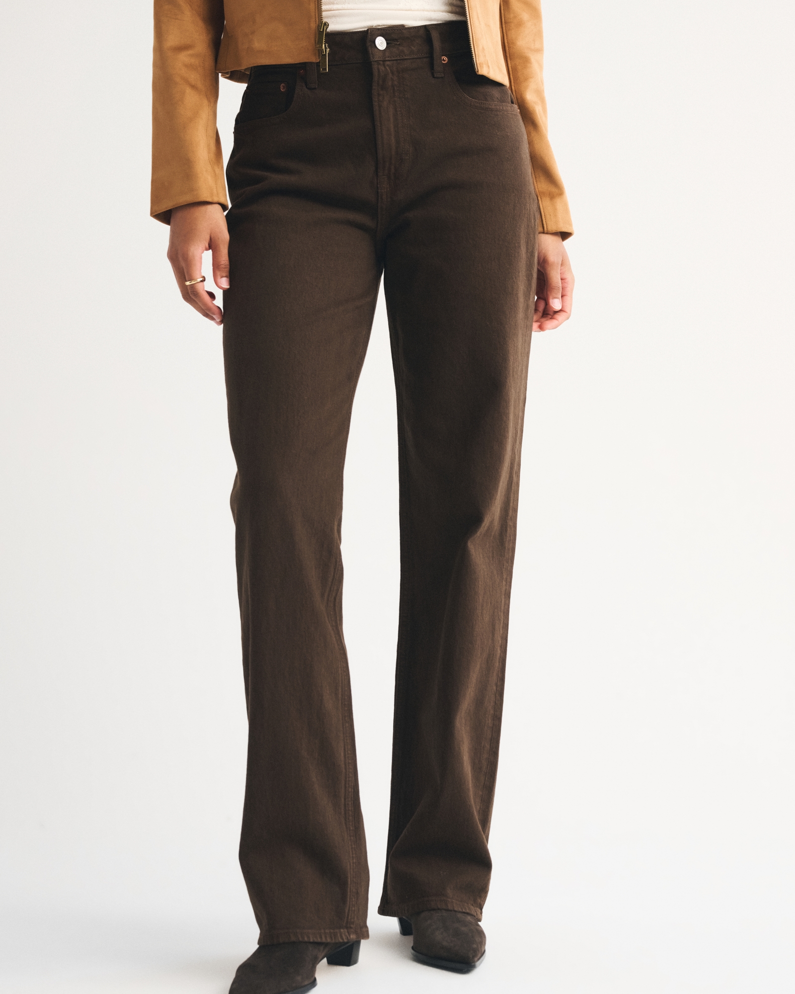 Curve Love High Rise 90s Relaxed Olive Jean