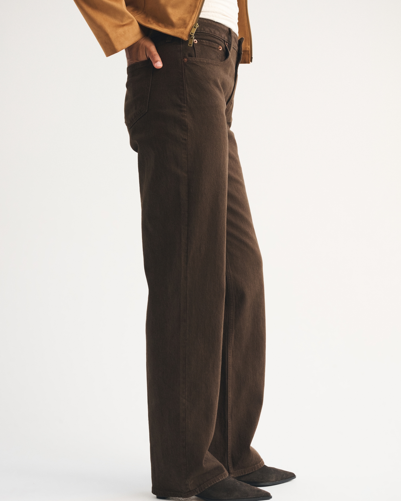 Curve Love High Rise 90s Relaxed Olive Jean