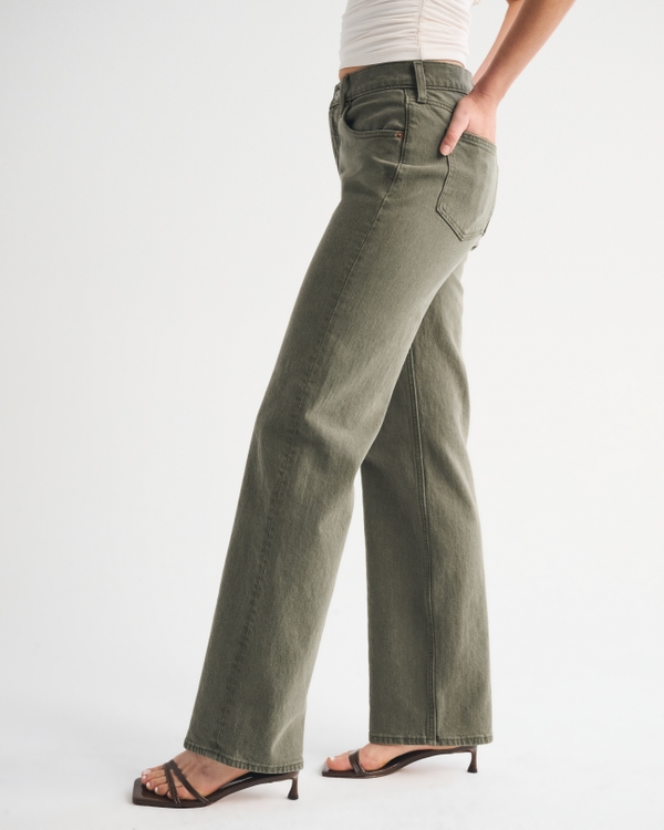 Women's High Rise 90s Relaxed Olive Jean | Women's Clearance
