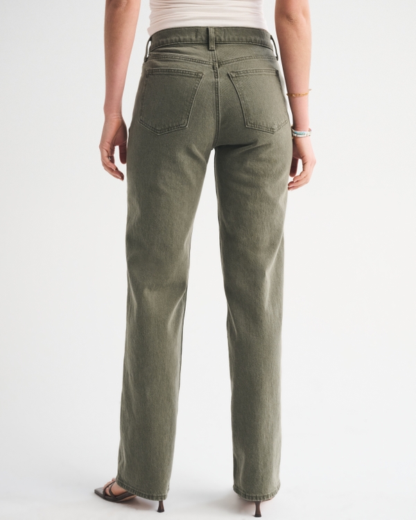 Women's High Rise 90s Relaxed Olive Jean | Women's Clearance