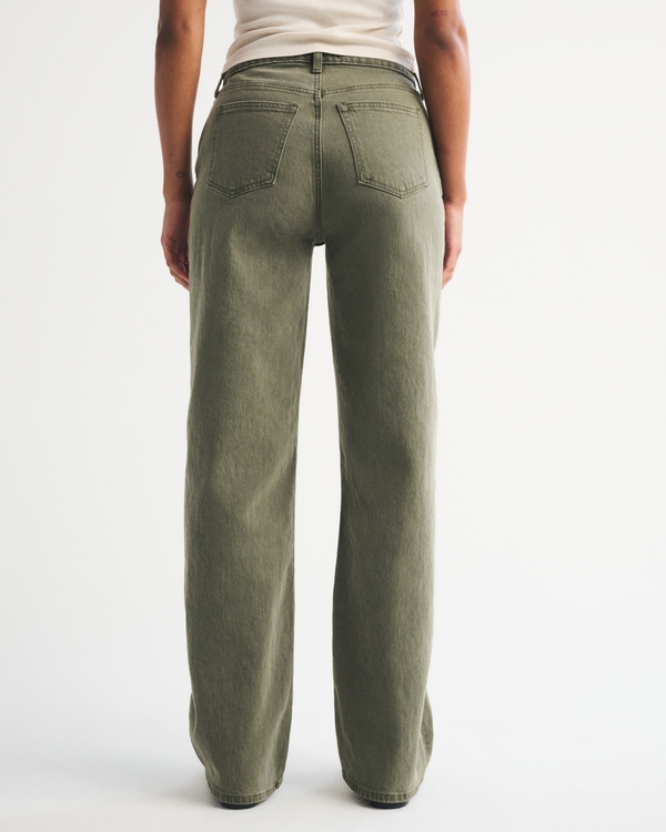 Curve Love High Rise 90s Relaxed Olive Jean