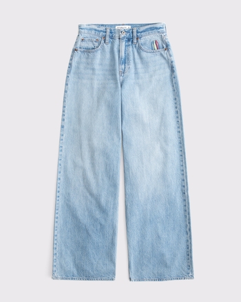 Curve Love High Rise Wide Leg Fish Embroidered Jean