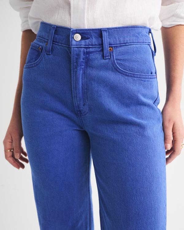 High Rise 90s Relaxed Cobalt Jean