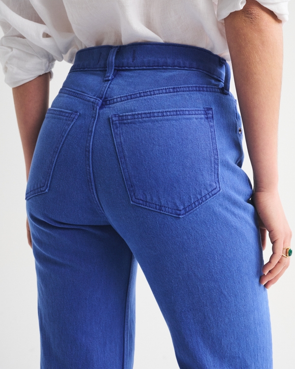 High Rise 90s Relaxed Cobalt Jean