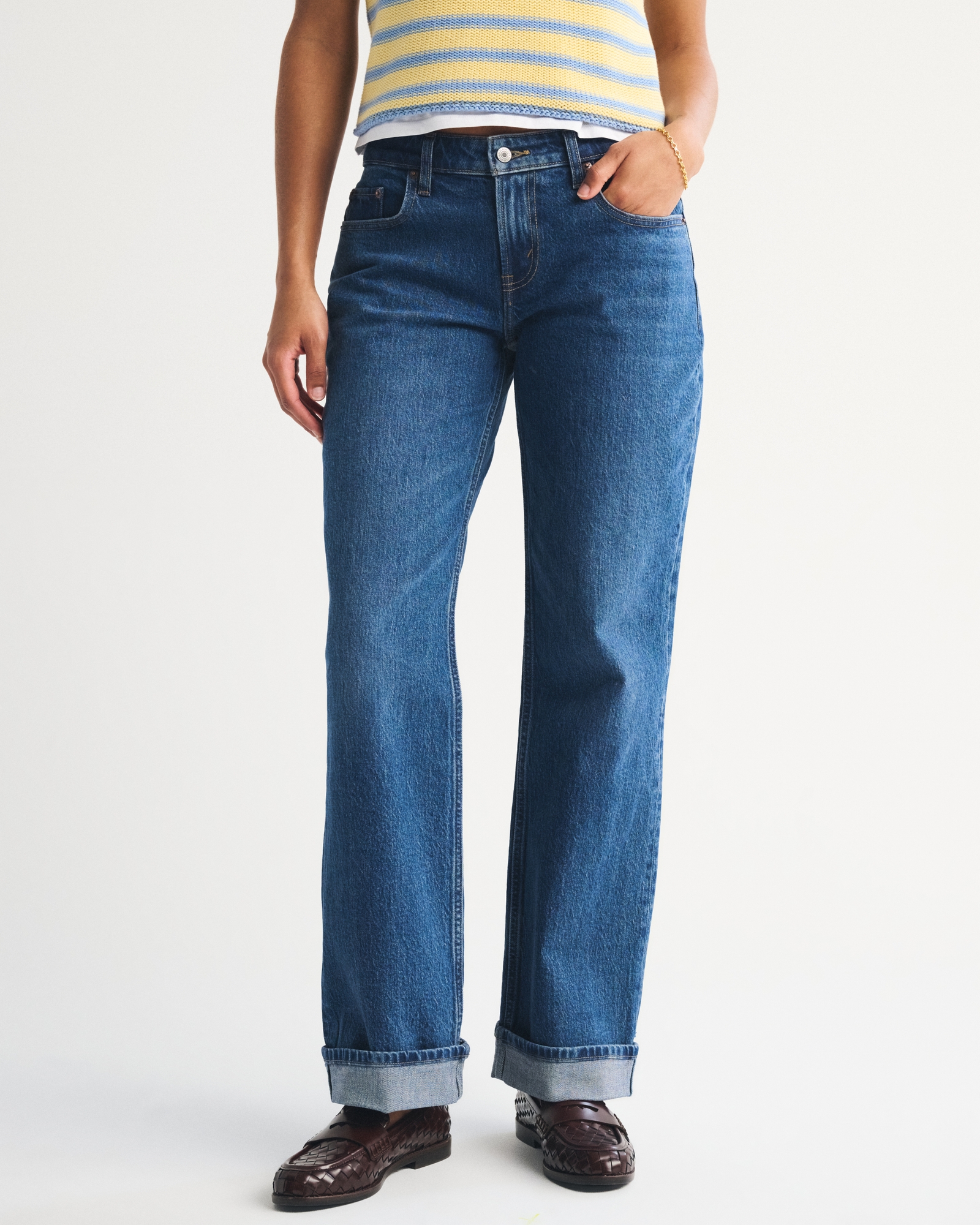 Curve Love Low Rise 90s Relaxed Cuffed Hem Jean