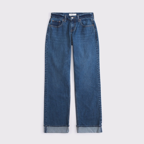 Женские джинсы Abercrombie & Fitch Curve Love Low Rise 90s Relaxed Jean