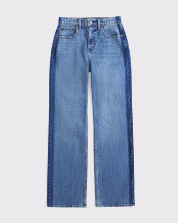 Curve Love High Rise 90s Relaxed Tonal Jean from Abercrombie & Fitch - $59.99