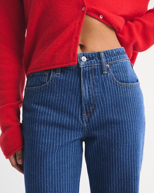 Curve Love High Rise 90s Relaxed Striped Jean
