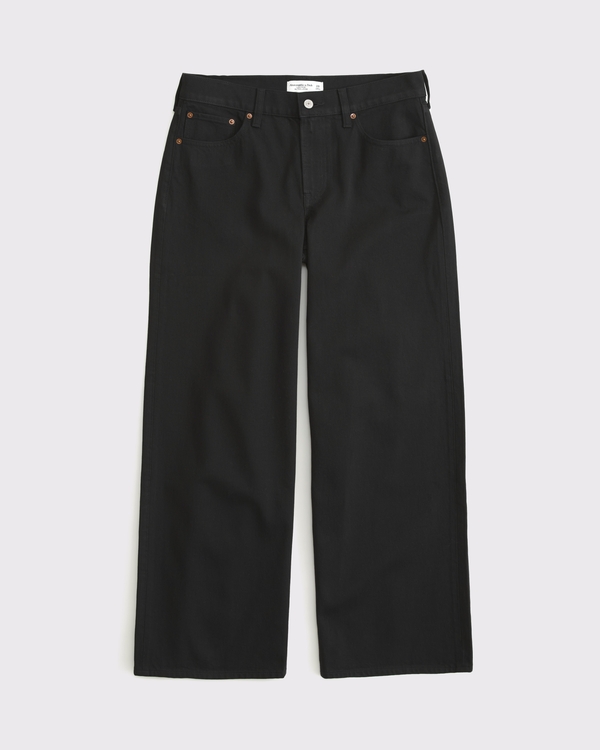 Low Rise Ultra Loose Jean, No Fade Black view 1