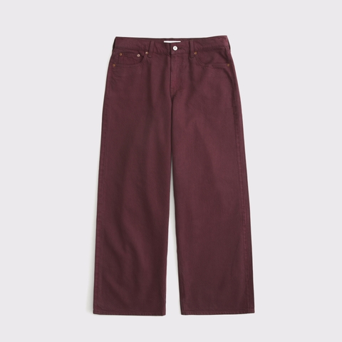 Женские джинсы Abercrombie & Fitch Low Rise Ultra Loose Brown Jean