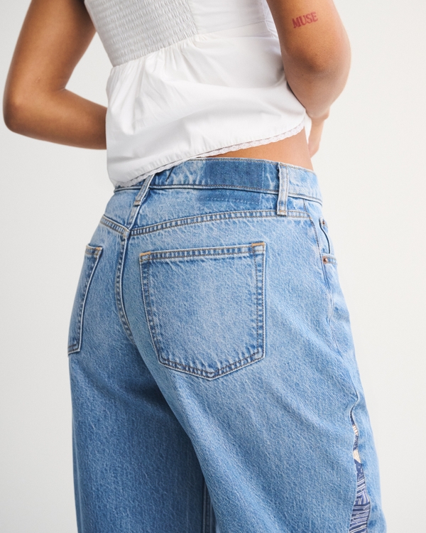 Curve Love Low Rise Ultra Loose Quilted Jean