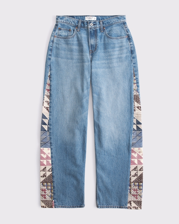 Curve Love Low Rise Ultra Loose Quilted Jean