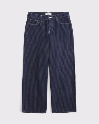 Curve Love Low Rise Ultra Loose Striped Jean from Abercrombie & Fitch - $79.99