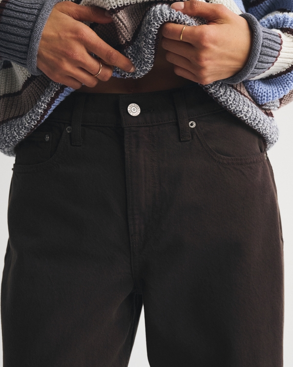 High Rise Wide Leg Brown Jean