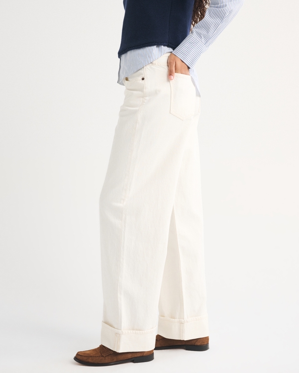 Curve Love Low Rise Ultra Loose Cuffed Hem Jean