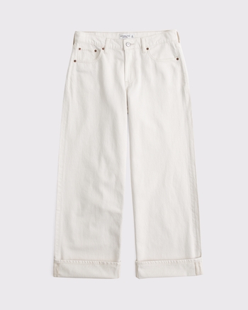 Low Rise Ultra Loose Cuffed Hem Jean