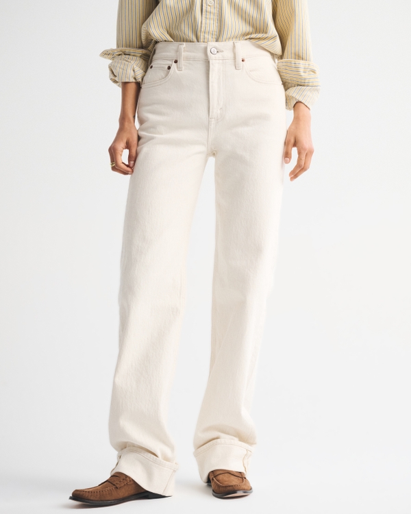High Rise 90s Relaxed Cuffed Hem Jean