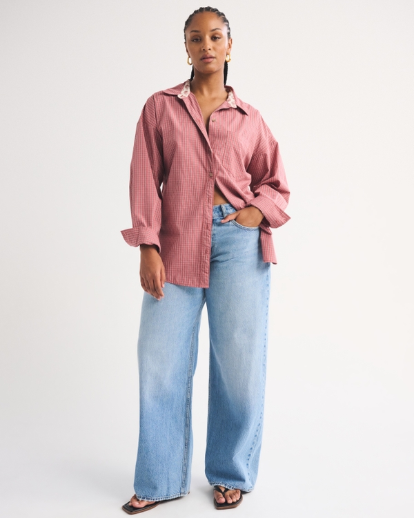 Curve Love Low Rise Ultra Loose Jean, Medium view 1