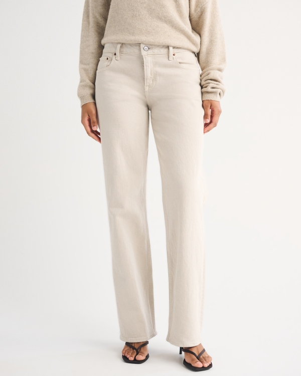 Curve Love Low Rise 90s Relaxed Jean, Light Brown Sd/texture view 2