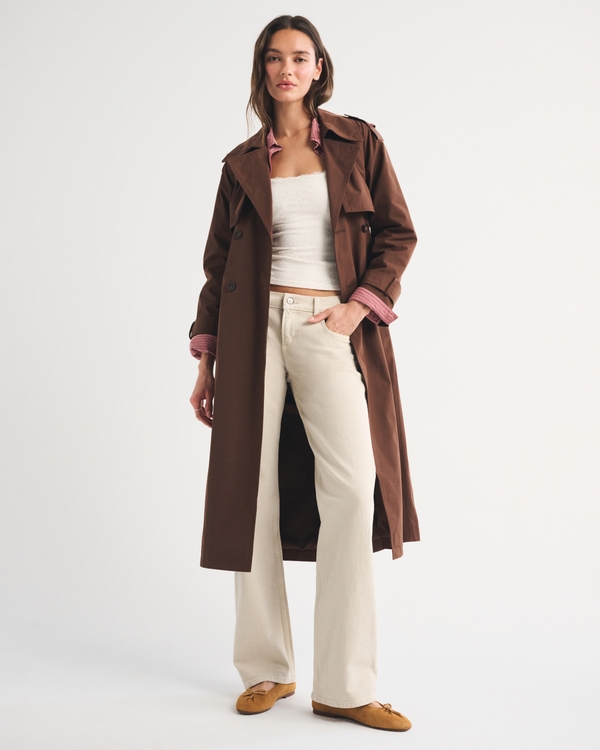 Low Rise 90s Relaxed Jean, Light Brown view 1