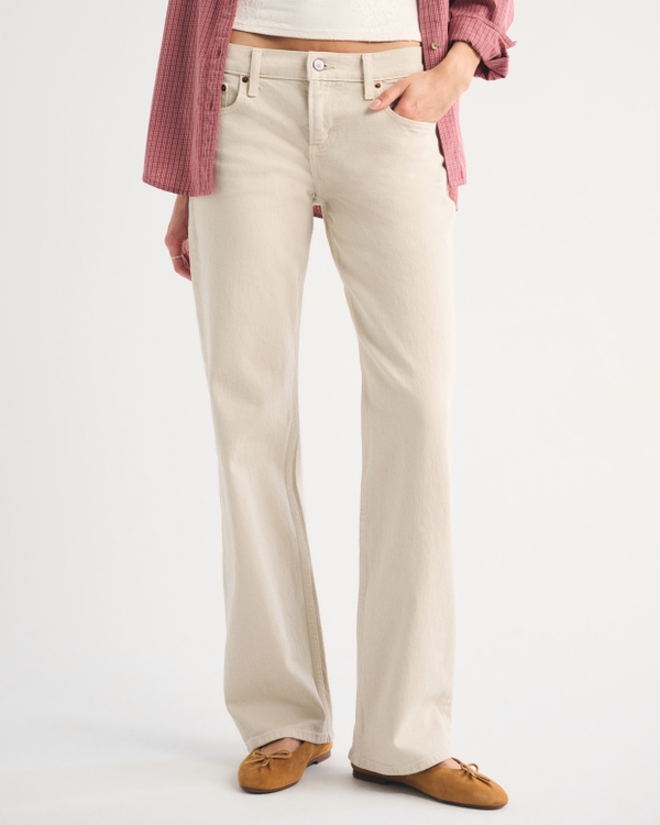 Low Rise 90s Relaxed Jean, Light Brown view 2