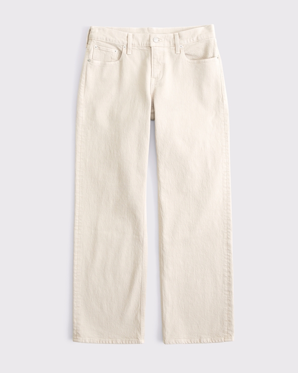 Low Rise 90s Relaxed Jean, Light Brown view 1