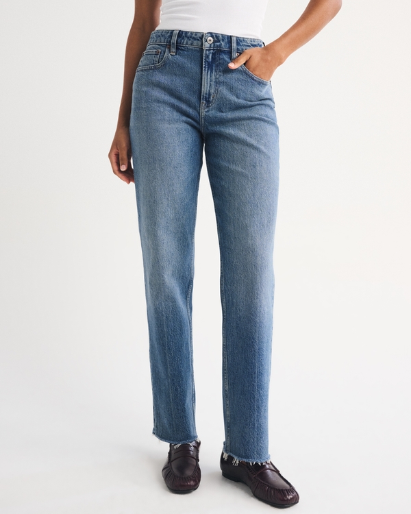 Curve Love High Rise 90s Straight Jean, Medium view 2